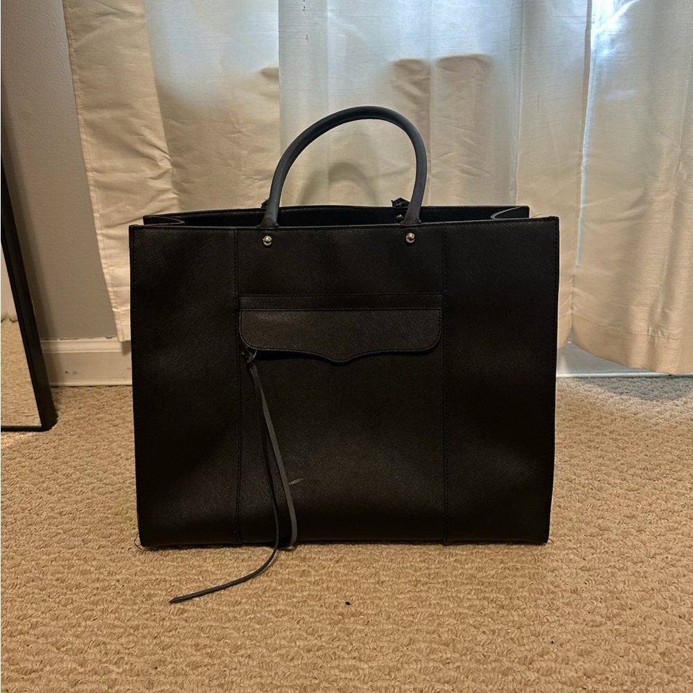 Black Leather Womens Rebecca Minkoff Tote Bag